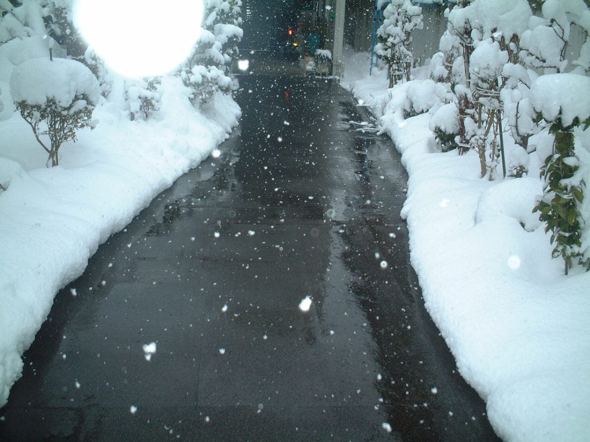 山形市玄関前通路